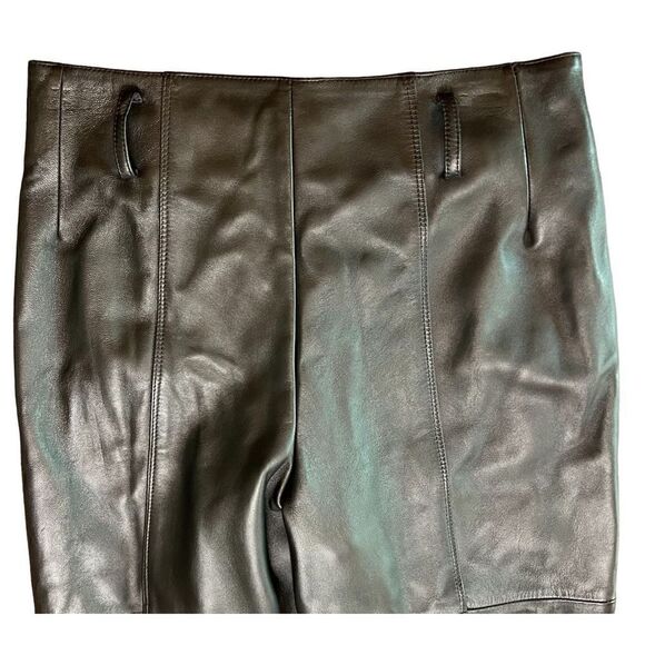 St. John Soft Black Leather Made in Italy NWT Size 8 - Picture 6 of 11